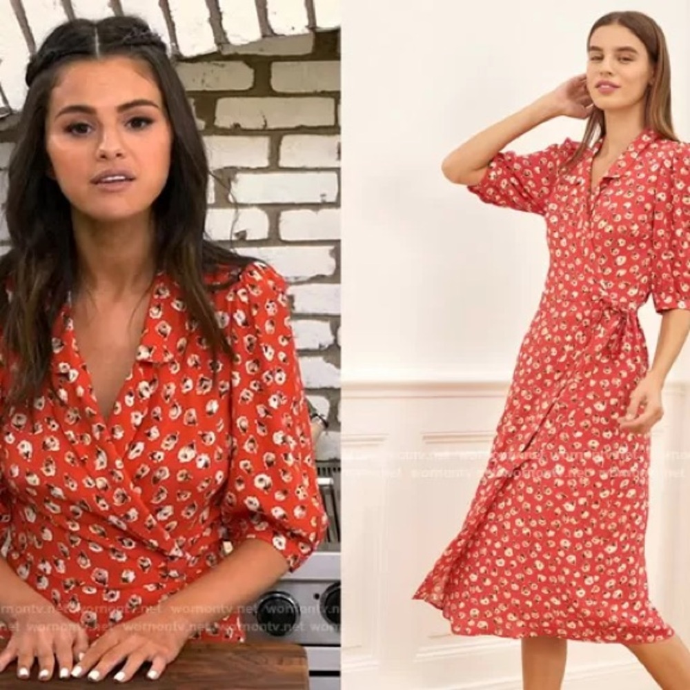 Rouje Red (&white floral wrap) Dress 🎶🎵💃